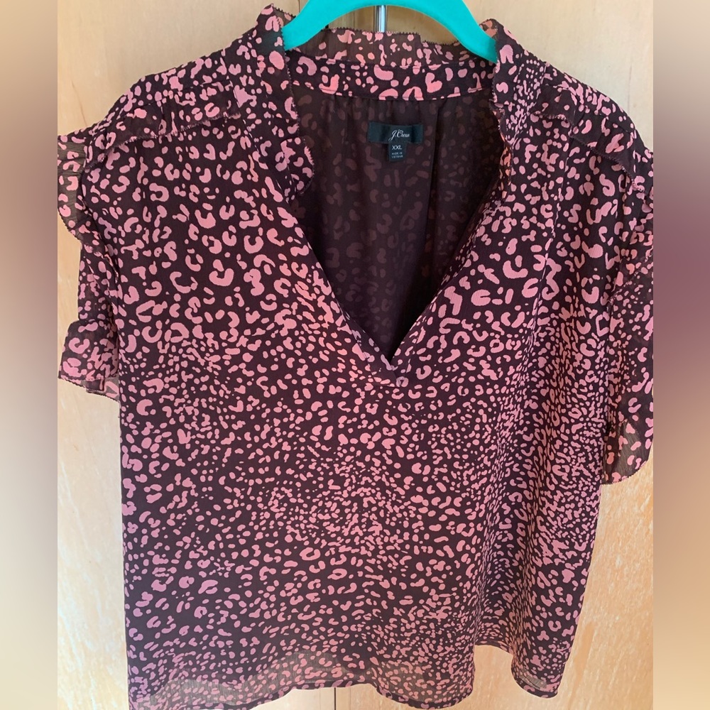 J. Crew Leopard Dress Top